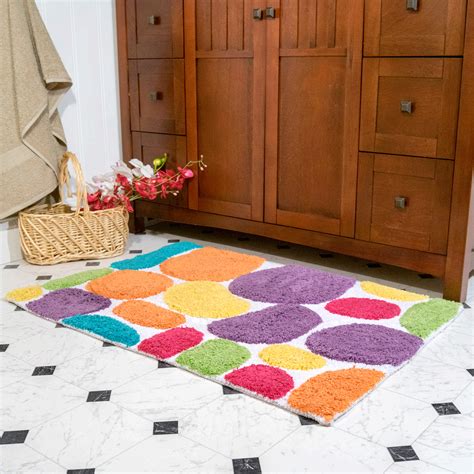 polka dot bathroom rugs